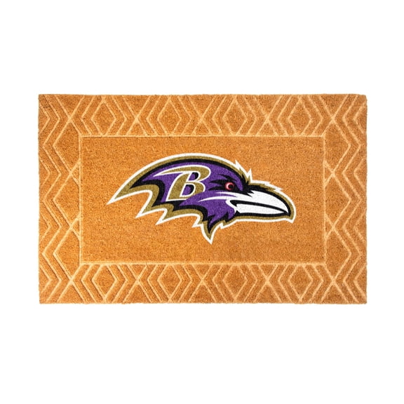 Logo Brands Baltimore Ravens Coir Outdoor Mat