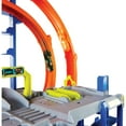 thumbnail image 5 of Hot Wheels Mega Loop Garage Playset with 1 Die-Cast Toy Car & 1 Toy Helicopter, 5 of 6