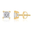 thumbnail image 3 of Lab Created 2.00 CT. T.W. Fancy Cut Diamond Stud Earrings in 18K Gold, 3 of 5