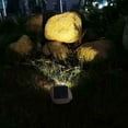 thumbnail image 4 of Deck Impressions Sandstone Solar Rock Light - 2 Pack, 4 of 6