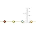 thumbnail image 5 of Multi Gemstone Station Necklace in 14K Gold, 5 of 7