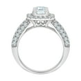 thumbnail image 3 of 1.45 CT. T.W. Emerald Cut Halo Diamond Ring in 14K Gold, 3 of 5
