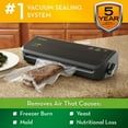 thumbnail image 3 of FoodSaver FM2000 Vacuum Sealer Machine with HandHeld Vacuum Sealer, Bags & Rolls, Bonus Pack, Black, 3 of 6