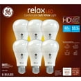 thumbnail image 1 of GE 60W Equivalent Soft White (2,700K) High Definition A19 Dimmable LED Light Bulb (6-Pack), 1 of 4