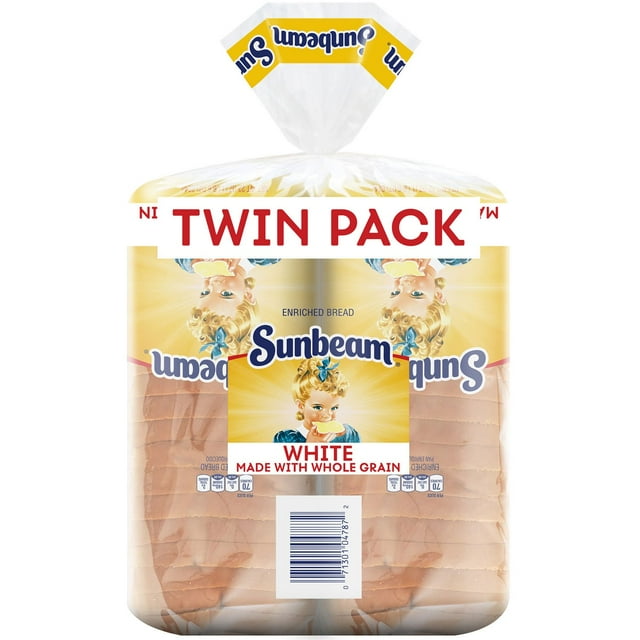 Sunbeam Whole Grain White Bread, 22 oz., 2 pk.