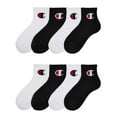 thumbnail image 2 of Champion Kids 8-Pack Quarter Sock, 2 of 4