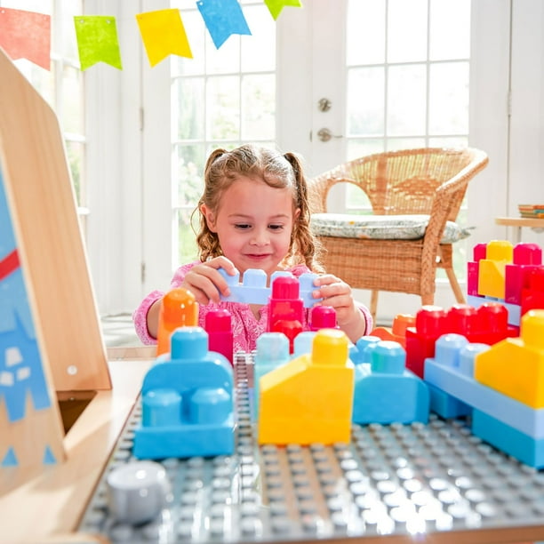 KidKraft Llama Pinata Building Bricks Table with 50 Blocks