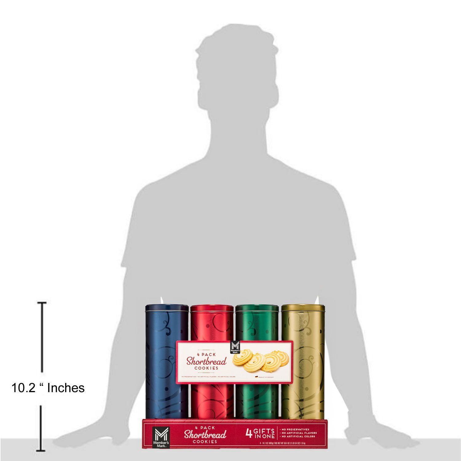 Member's Mark Shortbread Cookies Tin, 4 pk. - Samsclub.com