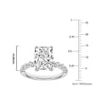 thumbnail image 5 of Lab Created 3.48 CT. T.W. Elongated Cushion Cut Pave Diamond Ring, 5 of 6
