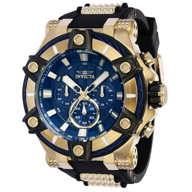 Invicta Men's Bolt Quartz 52mm Gold Tone Stainless Steel & Black