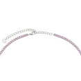thumbnail image 3 of Round Cut Lab Created Tennis Necklace in Sterling Silver, 3 of 5