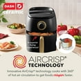 thumbnail image 3 of Dash Ceramic Tasti-Crisp Express Air Fryer 2.6QT (Assorted Colors), 3 of 6