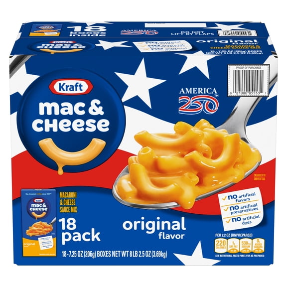 Kraft Original Macaroni and Cheese Dinner 18 pk.