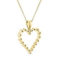 thumbnail image 4 of Round Cut Heart Diamond Pendant Necklace in 14K Gold, 4 of 8