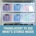 thumbnail image 5 of CleverMade 62L Collapsible Plastic Storage Bins, 3 Pack, 5 of 7