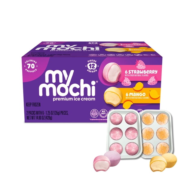 パワプロ　mochi My Mochi Premium Ice Cream Variety Pack, 1.25 oz., 12 ct