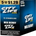 thumbnail image 1 of City Life Cigarillo Foil Pouch, Mixberry Pre-Priced $1.29 for 5 cigars, 15 pack, 1 of 2