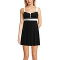 thumbnail image 1 of Lands' End Women's Zip Front Swim Dress, 1 of 3
