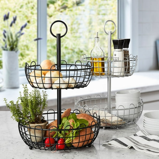 Member's Mark 2-Tiered Wrought Iron Fruit Stand - Samsclub.com