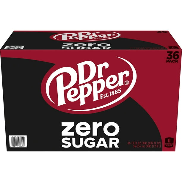 Dr Pepper Zero Sugar Soda 12 fl. oz., 36 pk. - Samsclub.com