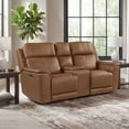 thumbnail image 1 of Society Den Walker Power Motion Loveseat with Console, Power Headrest and Lumbar, 1 of 10