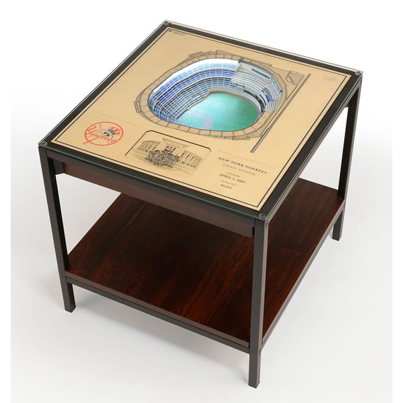 YouTheFan New York Yankees Lighted Stadium End Table