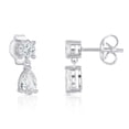 thumbnail image 2 of Lab White Sapphire Pendant and Earring Set in Sterling Silver, 2 of 8