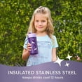 thumbnail image 3 of Bentgo 2-Pack Kids Stainless Steel 14 oz Water Bottle Set, Assorted Designs, 3 of 6