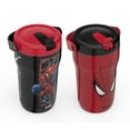 thumbnail image 3 of Zak Designs 14-oz. Stainless Steel Double Wall Sutton Grip Tumbler for Kids, 2-Piece Set, Assorted Characters, 3 of 13