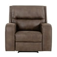 thumbnail image 4 of Bryceton Fabric Manual Recliner, Dark Brown, 4 of 16