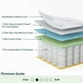thumbnail image 2 of ZINUS Night Therapy Green Tea 10” Hybrid Mattress, 2 of 11