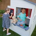 thumbnail image 7 of KidKraft Modern Outdoor Playhouse with Picnic Table, White, 7 of 10