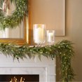 thumbnail interactive-video image 1 of Member's Mark 9' Pre-Lit Cypress Garland with Gold Shimmer, 1 of 6