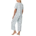 thumbnail image 4 of Character Ladies 2-Piece Short Sleeve Henley and Crop Pant PJ Set, 4 of 7