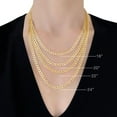 thumbnail image 4 of Curb Chain Necklace in Solid 14K Gold, 4 of 5