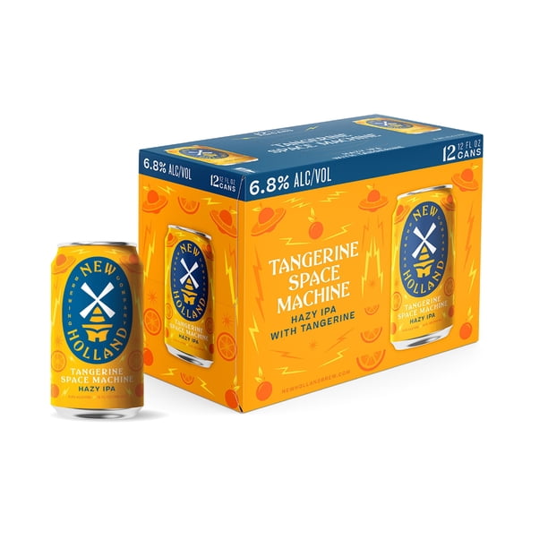 New Holland Brewing Tangerine Space Machine IPA Ale Beer, 12 fl