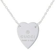 thumbnail image 1 of Gucci Trademark Heart Pendant Necklace in Sterling Silver, 1 of 4