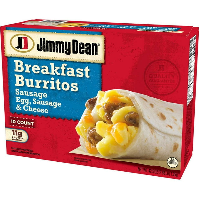 Jimmy Dean Sausage Breakfast Burritos, Frozen (10 ct.)