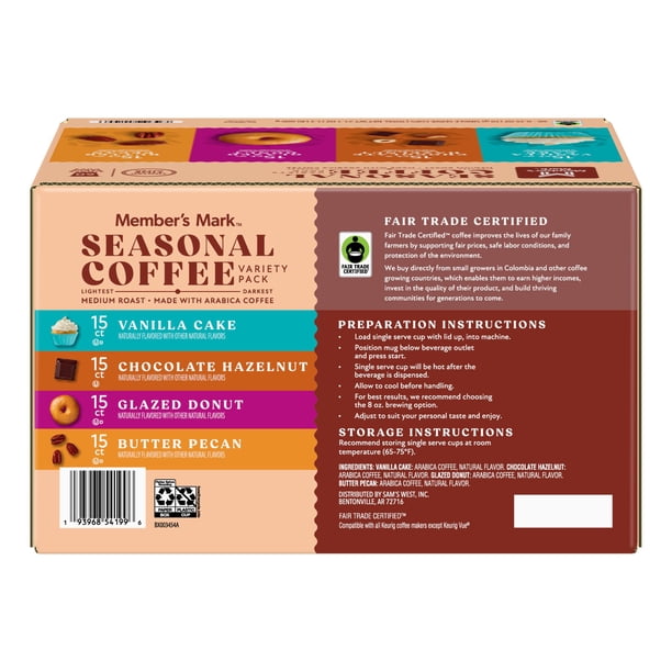 Member's Mark Seasonal Coffee Medium Roast Coffee Pods, Variety