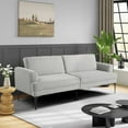 thumbnail image 1 of Serta Preston Convertible Polyester Fabric Sofa, 1 of 14
