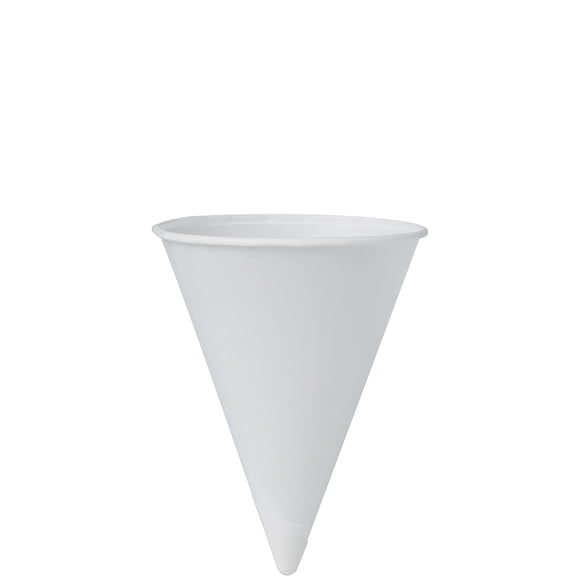 DART, Paper Cold Drink Cone Cups, White, 4 oz., 5000 ct.