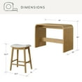 thumbnail image 10 of details by Becki Owens Dahlia 5-Piece Counter Height Dining Set with Table and Four Stools, 10 of 12