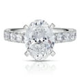 thumbnail image 1 of Lab Created Oval Cut Diamond Ring, 1 of 9