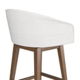 thumbnail image 19 of HH2 Home Upholstered Barrel Back Wood Adjustable Height Swivel Bar Stool, 19 of 19