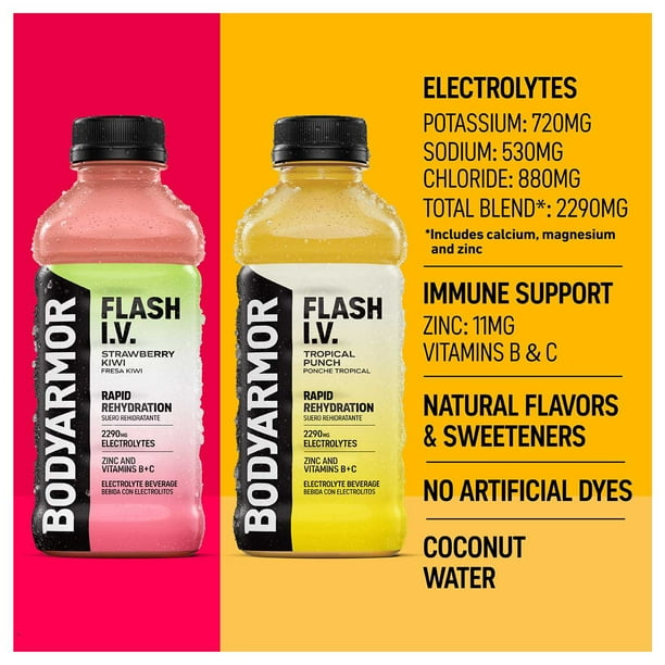 BODYARMOR Flash IV Sports Drink Variety Pack 20 fl. oz., 12 pk. -  Samsclub.com