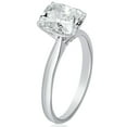 thumbnail image 2 of Cushion Cut Solitaire Diamond Ring in 18K Gold, 2 of 3