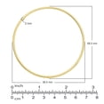 thumbnail image 4 of High Polish Tube Bangle Bracelet in 14K Gold, 4 of 4