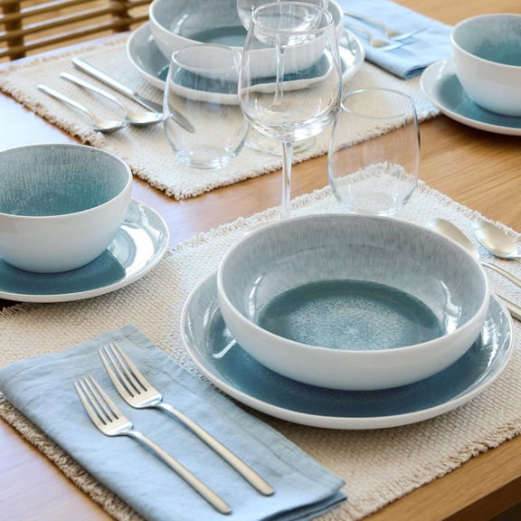 Member's Mark 4-Piece Stoneware Reactive Pasta Bowl Set