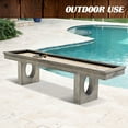 thumbnail image 3 of Barrington Billiards 11' Aurora Outdoor Shuffleboard Table With All-Weather Playfield & 8-Puck Set, 3 of 8