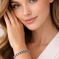 thumbnail image 5 of Cushion Cut Gemstone Bracelet in Sterling Silver, 5 of 5